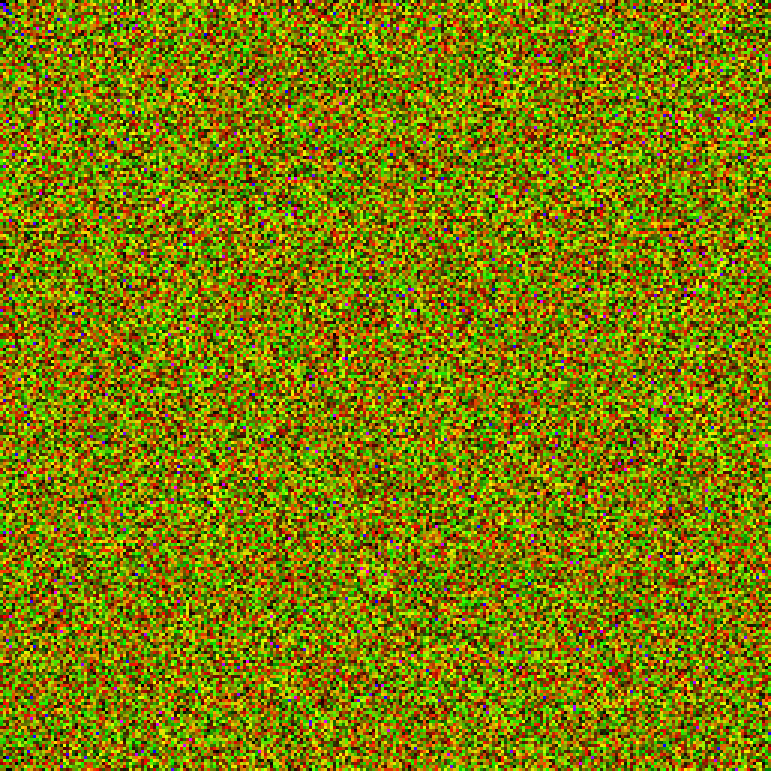 The cell of every point of the plane in three colours