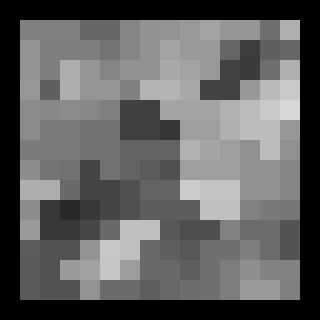 The inverse picture after a median filter of 3 by 3