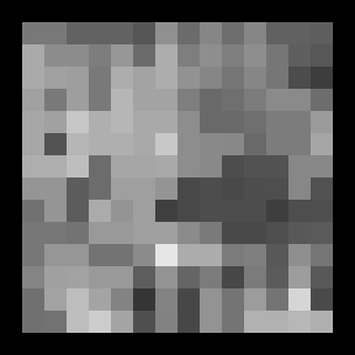 The logarithm picture after a median filter of 3 by 3