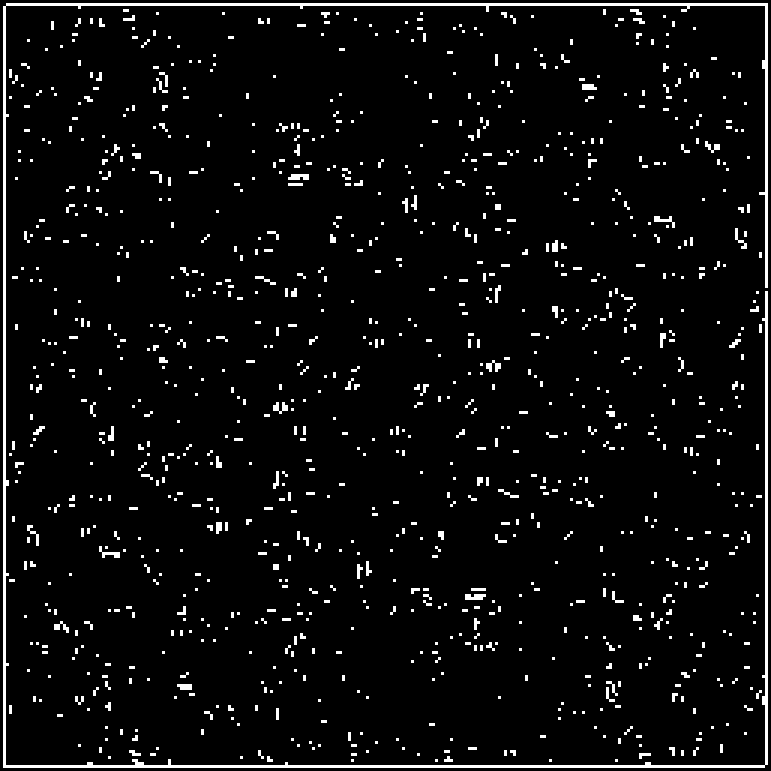 The elements of the fibre picture whose gradient is over twice the average