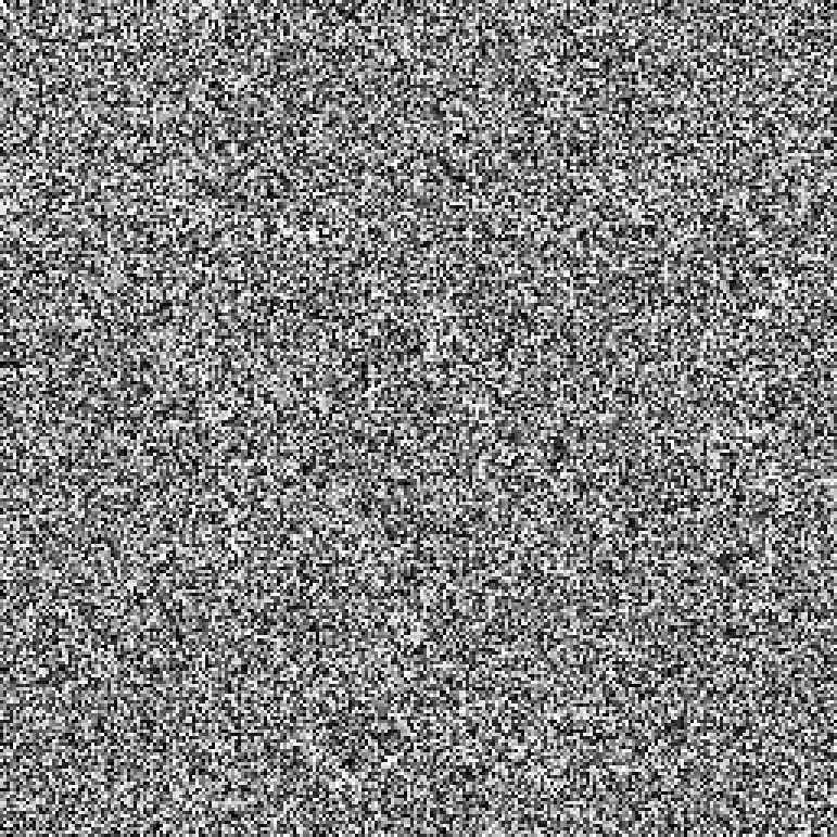 The row of every point of the plane as a grey level