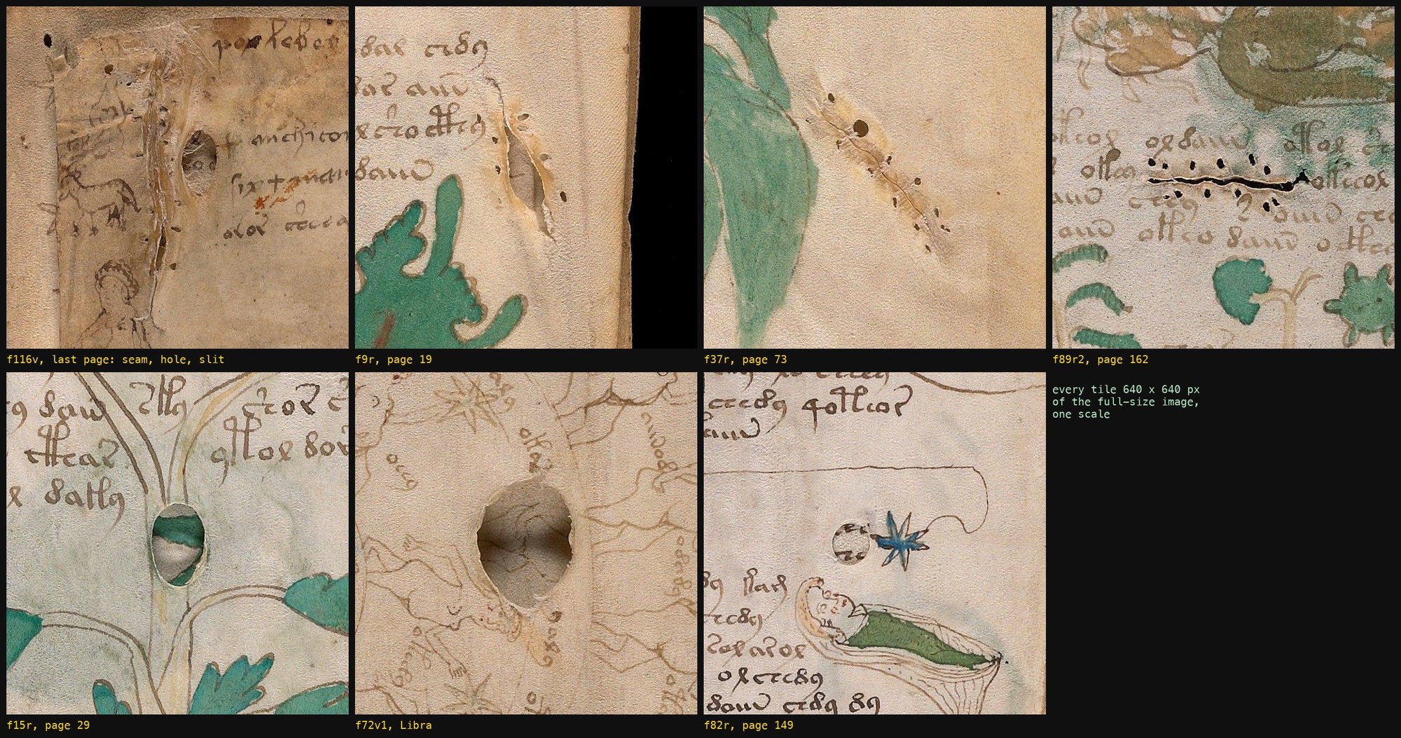 The seven openings first read at full size
